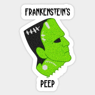 Frankenstein's Peep Sticker